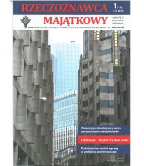 Kwartalnik Rzeczoznawca Majątkowy nr. 1 (101)