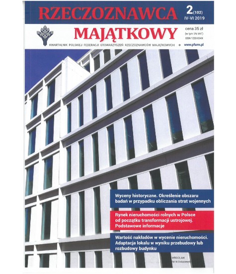 Kwartalnik Rzeczoznawca Majątkowy nr. 2 (102)
