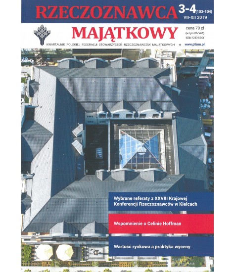 Kwartalnik Rzeczoznawca Majątkowy nr. 3-4 (103,104)