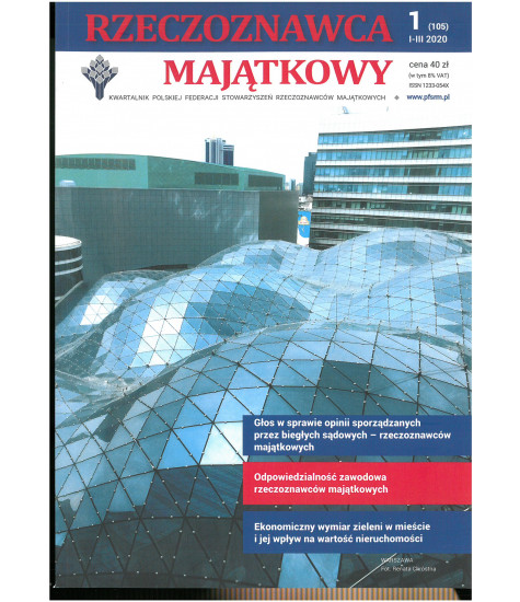 Rzeczoznawca Majątkowy nr 105 (1/2020)