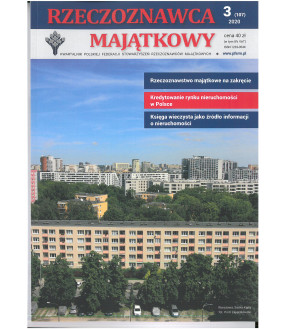 Kwartalnik Rzeczoznawca Majątkowy nr 107 (nr 3/20)