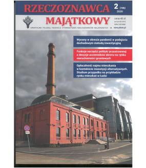 Kwartalnik Rzeczoznawca Majątkowy nr 106 (nr 2/20)