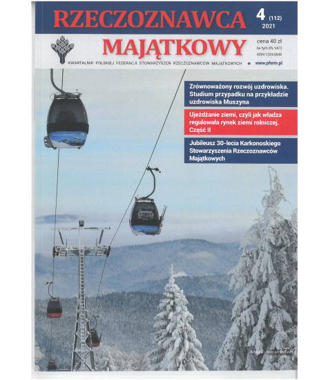 Kwartalnik "Rzeczoznawca Majątkowy"nr 112
