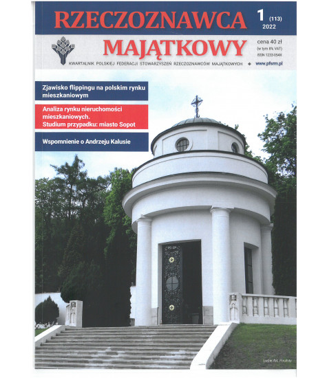 Kwartalnik "Rzeczoznawca Majątkowy" nr 113