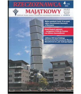 Kwartalnik "Rzeczoznawca Majątkowy" nr 116